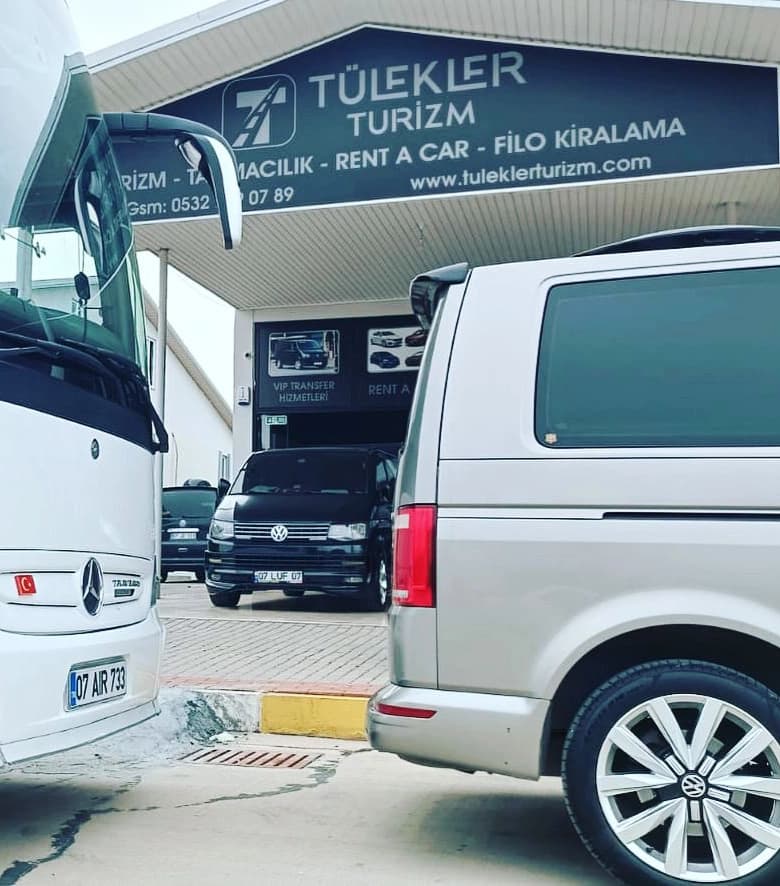 Tülekler Turizm headquarters and transfer vehicles